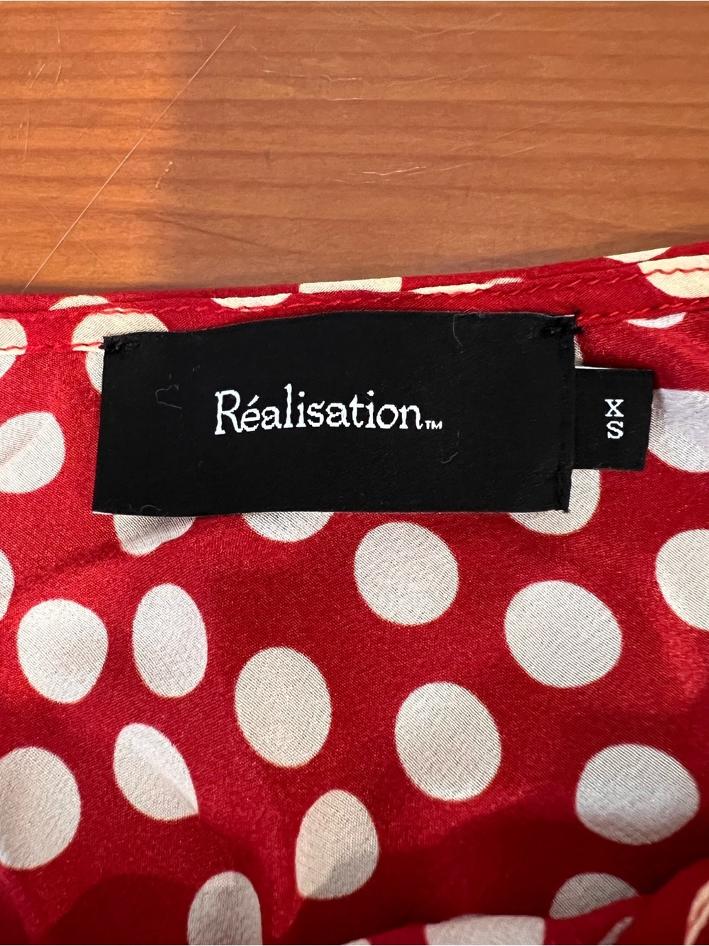 Realisation Par Simone Halter Strap Tie 100% Silk Polka Dot Maxi Dress Size XS - Picture 5 of 8